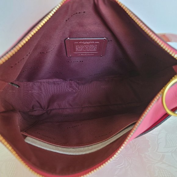 COACH Chaise Colorblocked Pebbled Leather Crossbody- Confetti Pink Multi ⭐ - Picture 14 of 16